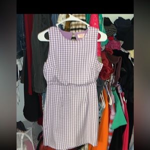 Purple gingham dress